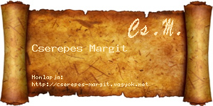 Cserepes Margit névjegykártya